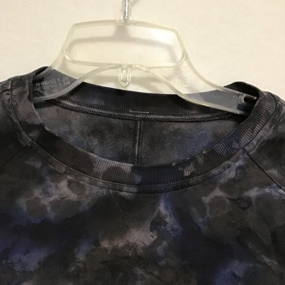 Lululemon LA Pullover Crew Watercolor Wash Lunar Rock/Black/Larkspur Size S/M - Picture 9 of 11